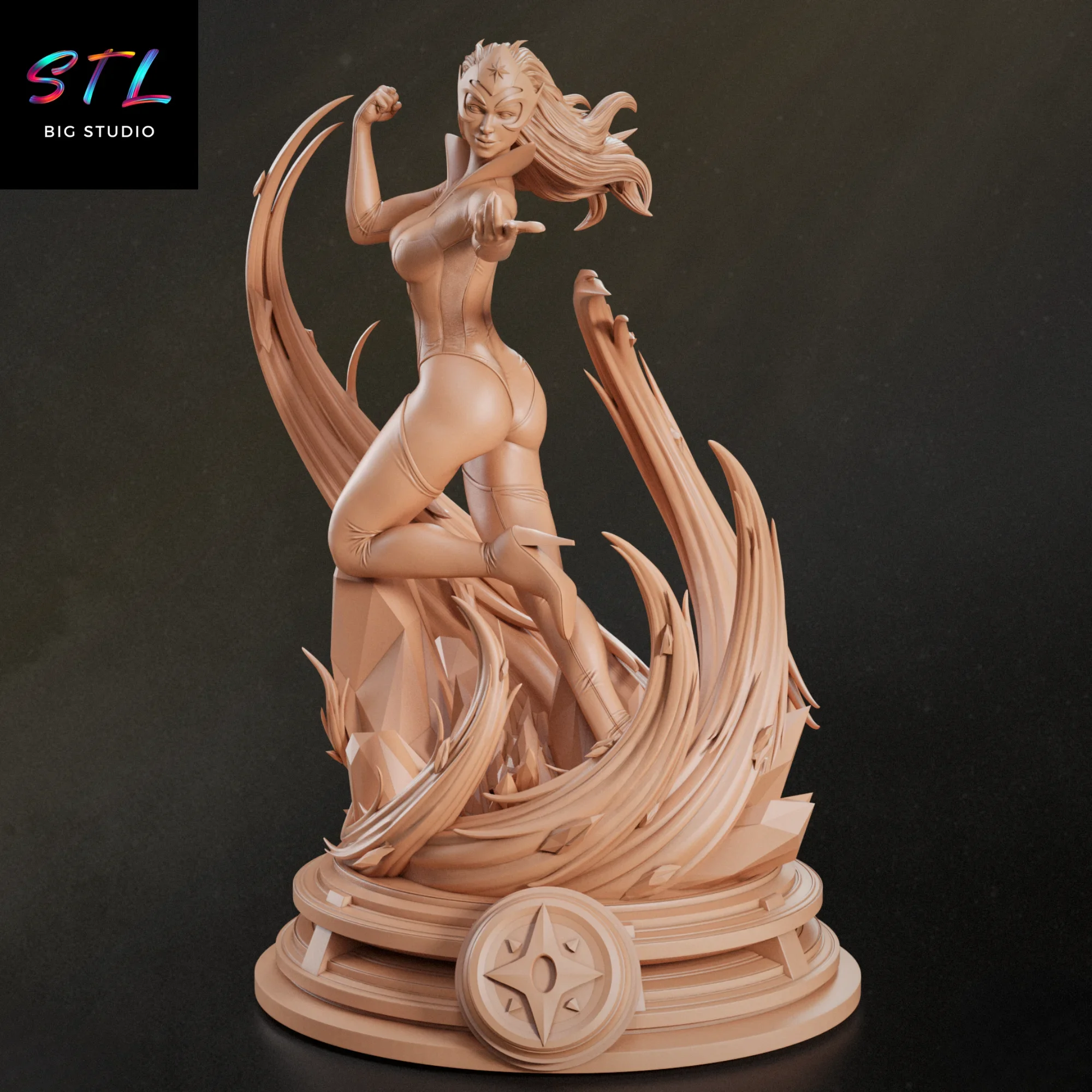 dc comics stl star sapphire diorama impresion 3d dc comics stl star sapphire diorama impresion 3d