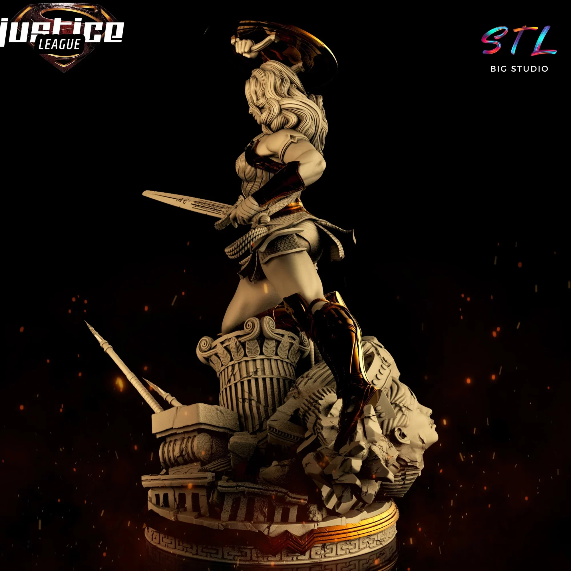 dc comics stl wonder woman impresion 3d dc comics stl wonder woman impresion 3d