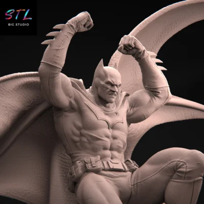 dc stl batman impresion 3d diorama