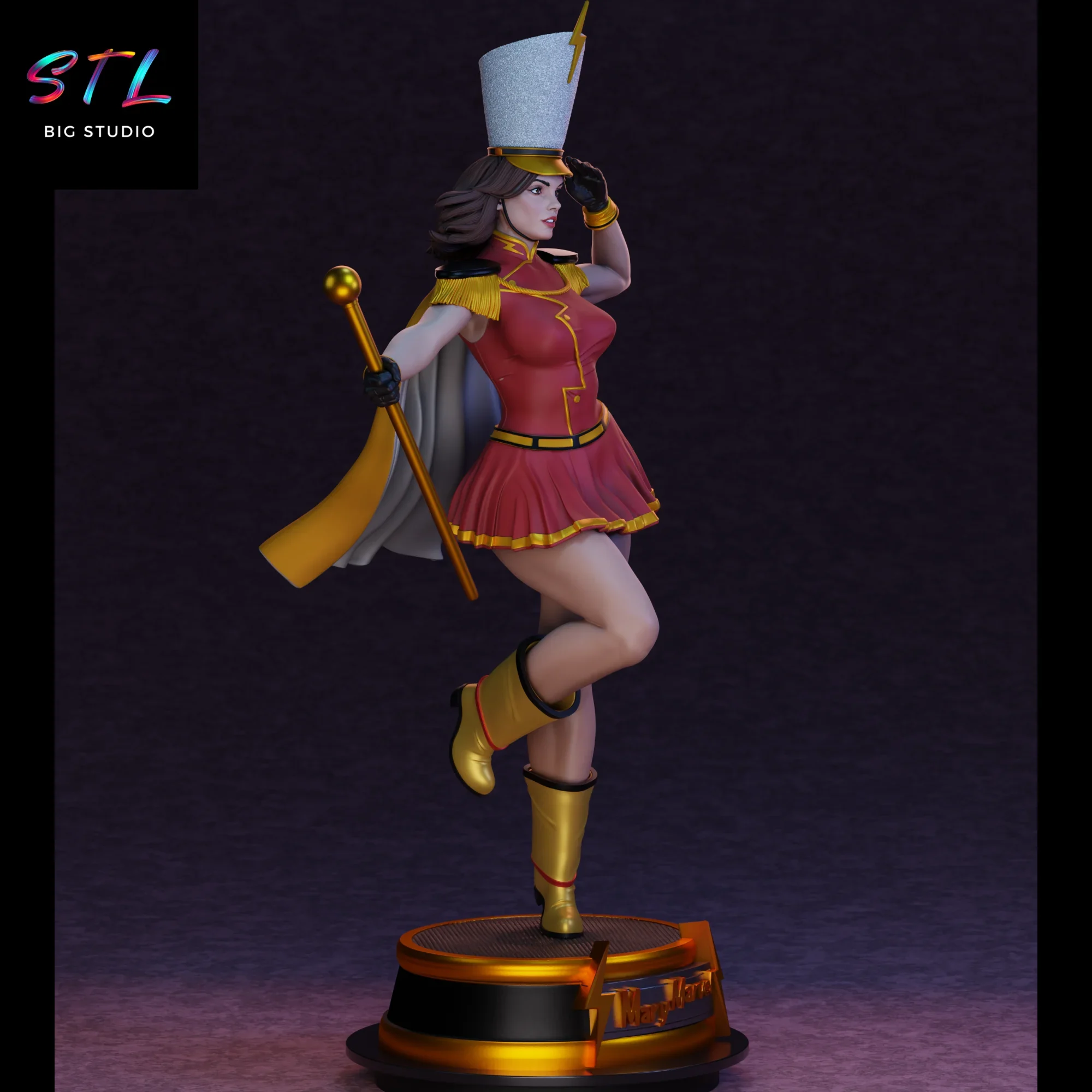 dc stl mary marvel shazam figura para impresion 3d dc stl mary marvel shazam figura para impresion 3d