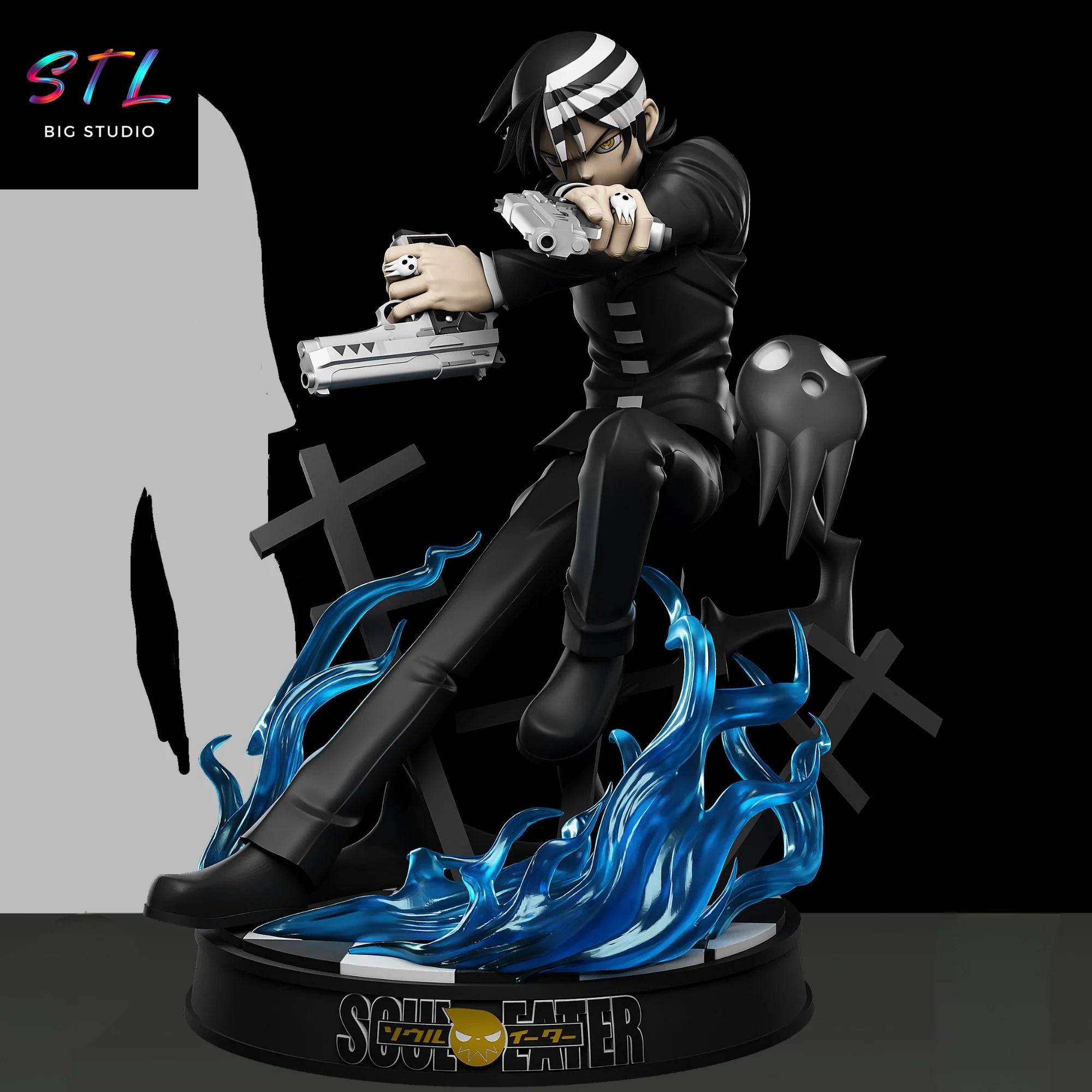 death the kid stl soul eater impresion 3d