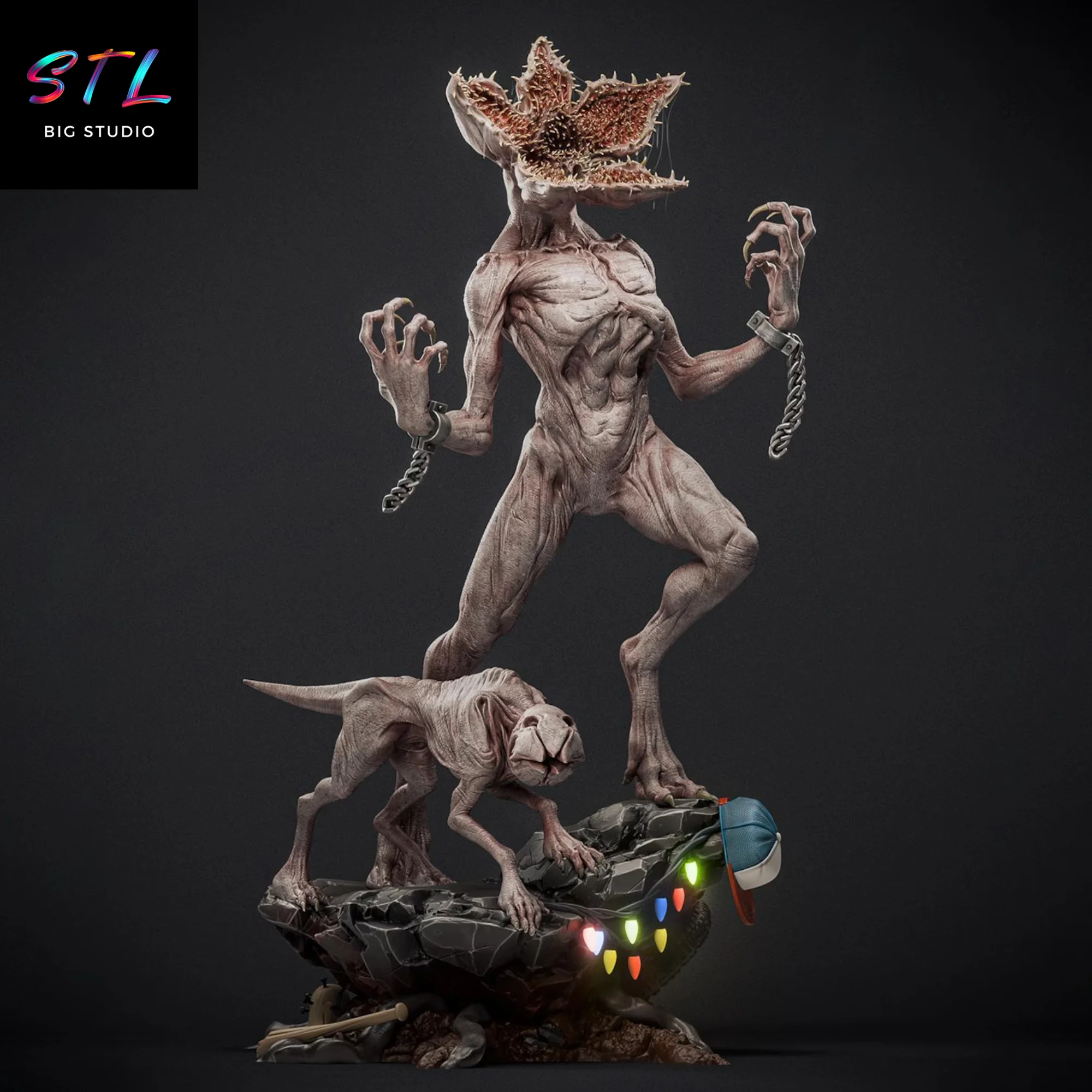 demogorgon stl stranger things para impresion 3d