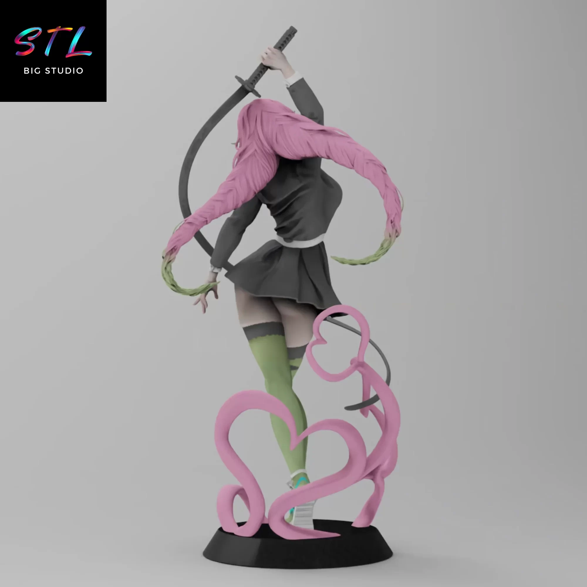 demon slayer stl mitsuri kanroji impresion 3d demon slayer stl mitsuri kanroji impresion 3d