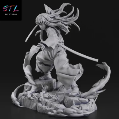 demon slayer stl tokito muichiro figura impresion 3d