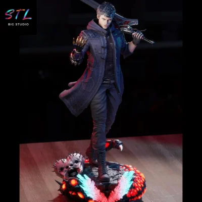 devil may cry stl nero para impresion 3d