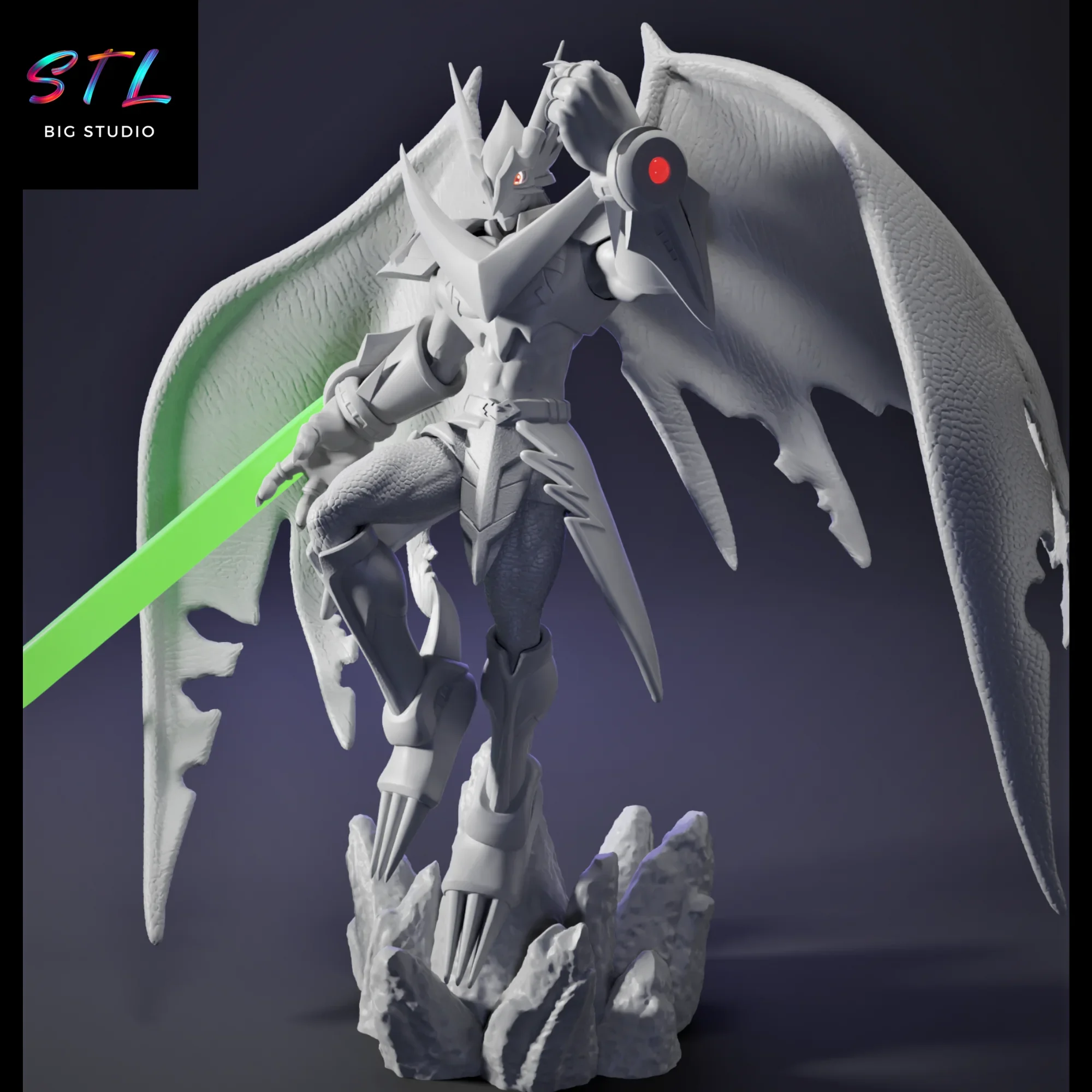 digimon stl ulforceveedramon figura impresion 3d digimon stl ulforceveedramon figura impresion 3d