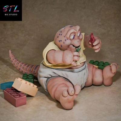 dinosaurs stl baby sinclair figura impresion 3d