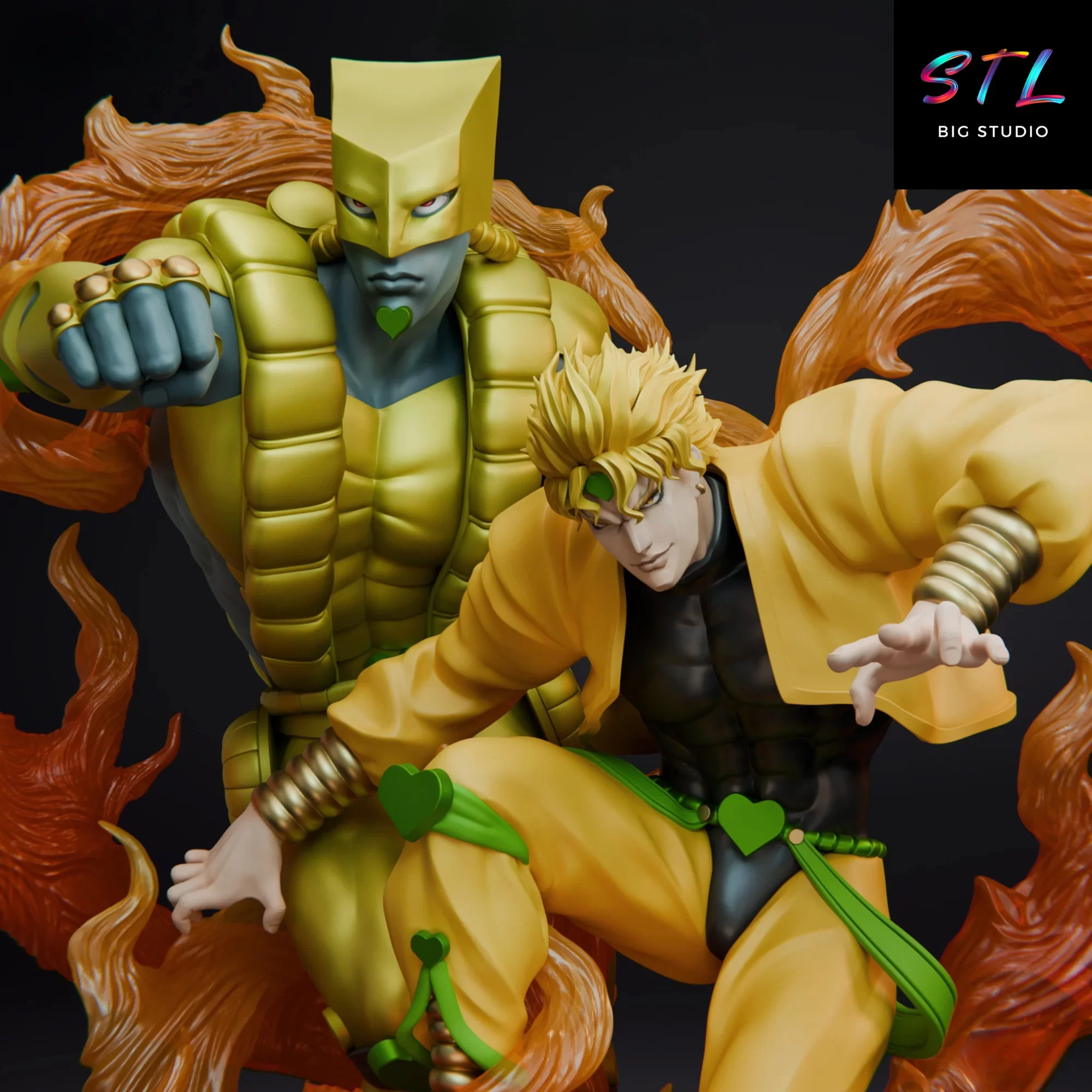 dio brando y the world stl jojo's bizarre adventure impresion 3d dio brando y the world stl jojo's bizarre adventure impresion 3d