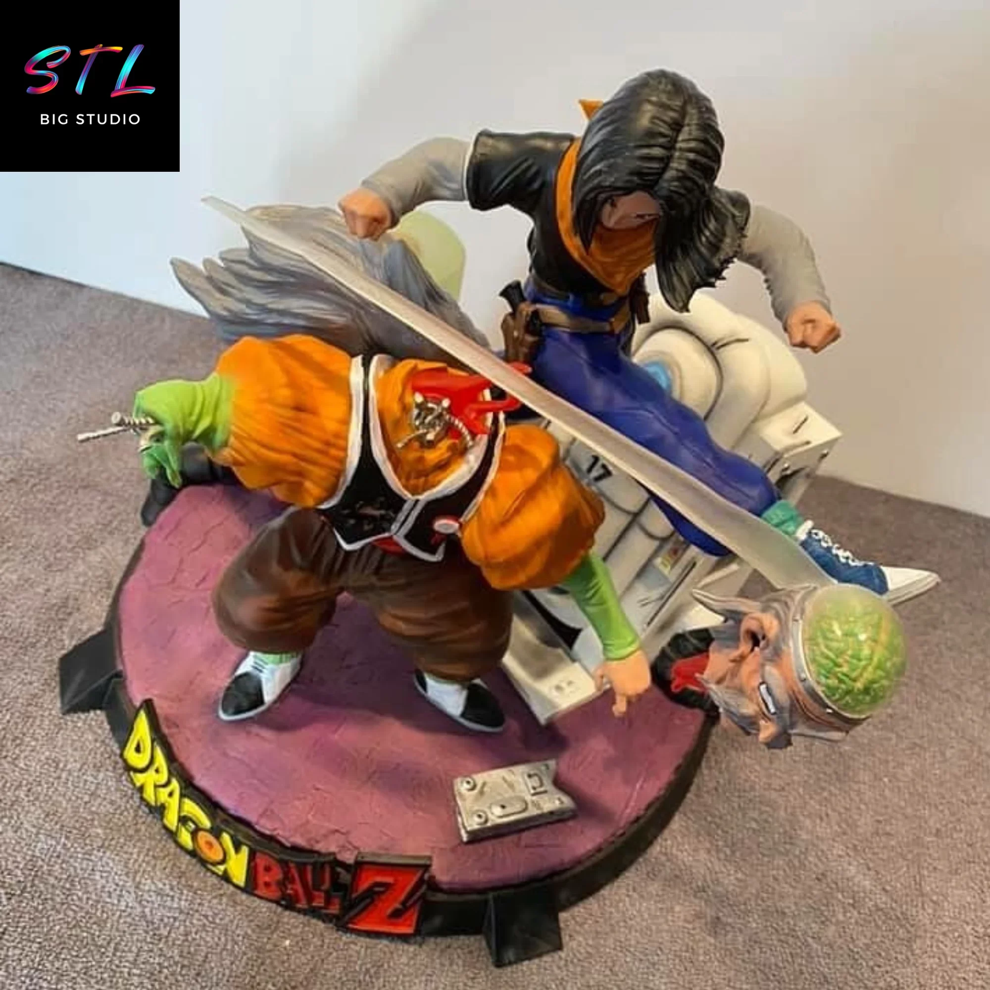 diorama a-17 vs dr gero stl bola de dragon impresion 3d diorama a-17 vs dr gero stl bola de dragon impresion 3d