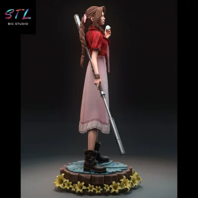 diorama aerith stl impresion 3d figura final fantasy vii