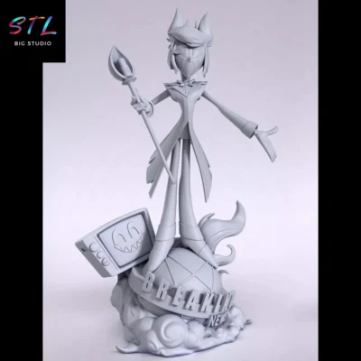 diorama alastor stl hazbin hotel figura impresion 3d