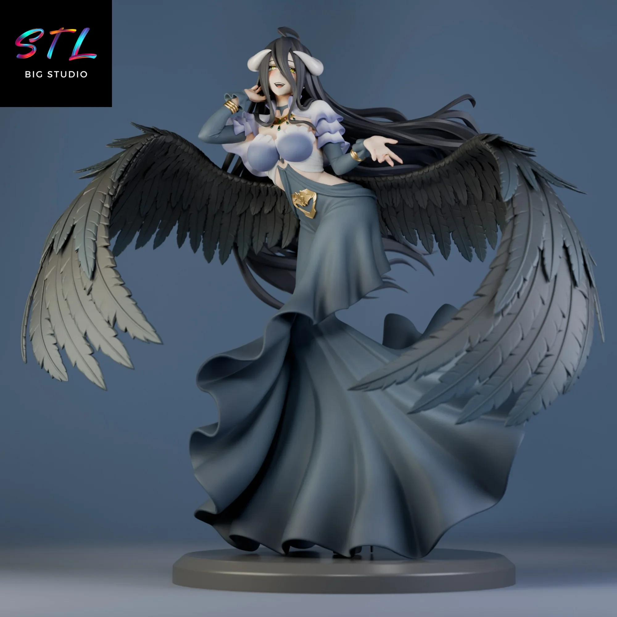 diorama albedo stl overlord figura para impresion 3d diorama albedo stl overlord figura para impresion 3d
