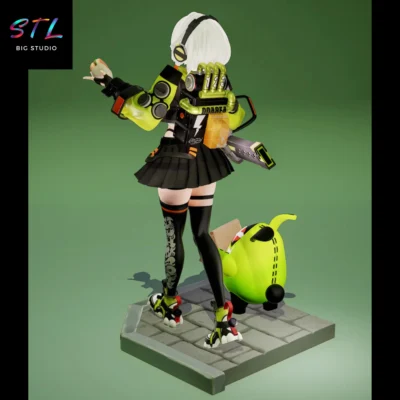 diorama anby demara stl impresion 3d figura zenless zone zero