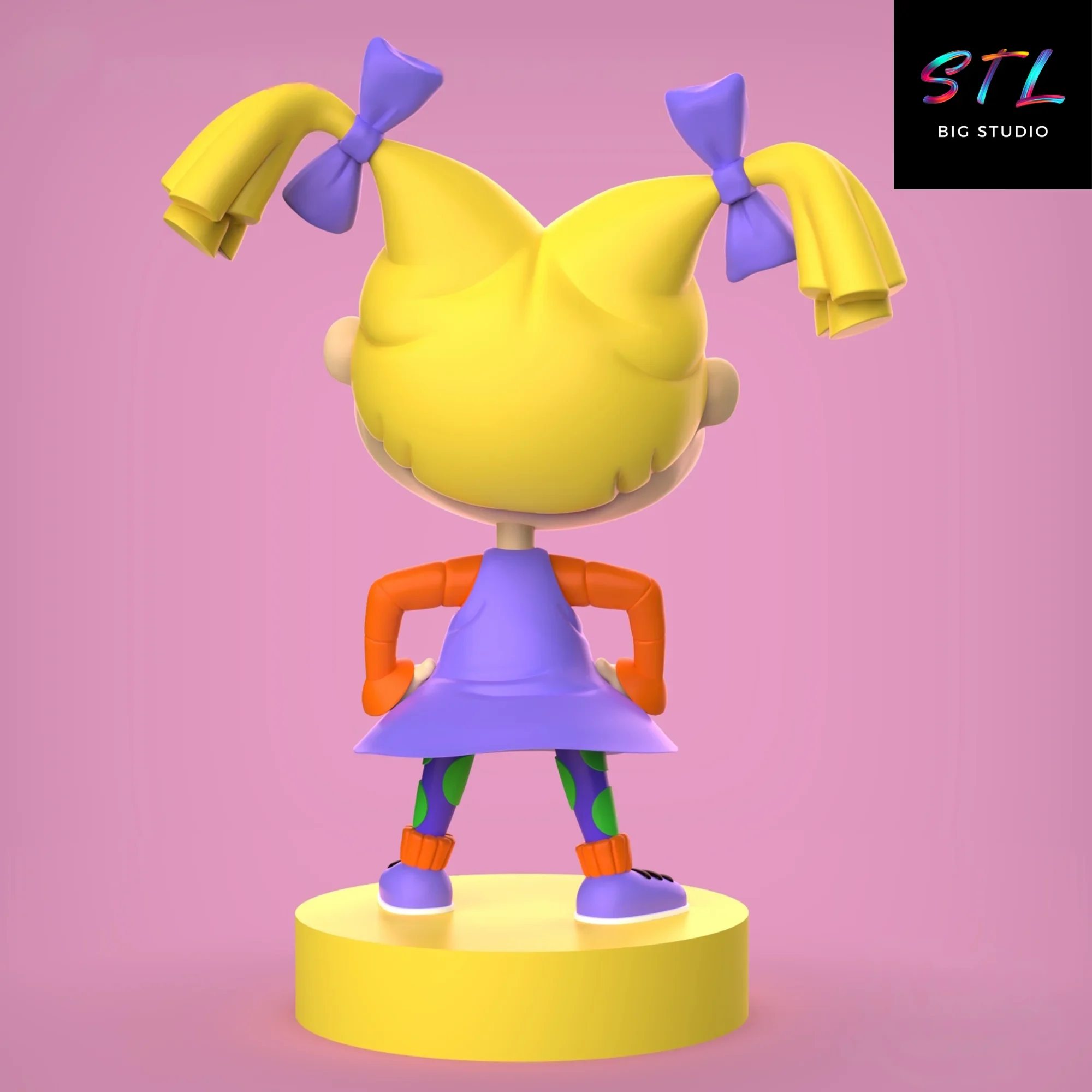 diorama angelica rugrats stl figura para impresion 3d diorama angelica rugrats stl figura para impresion 3d