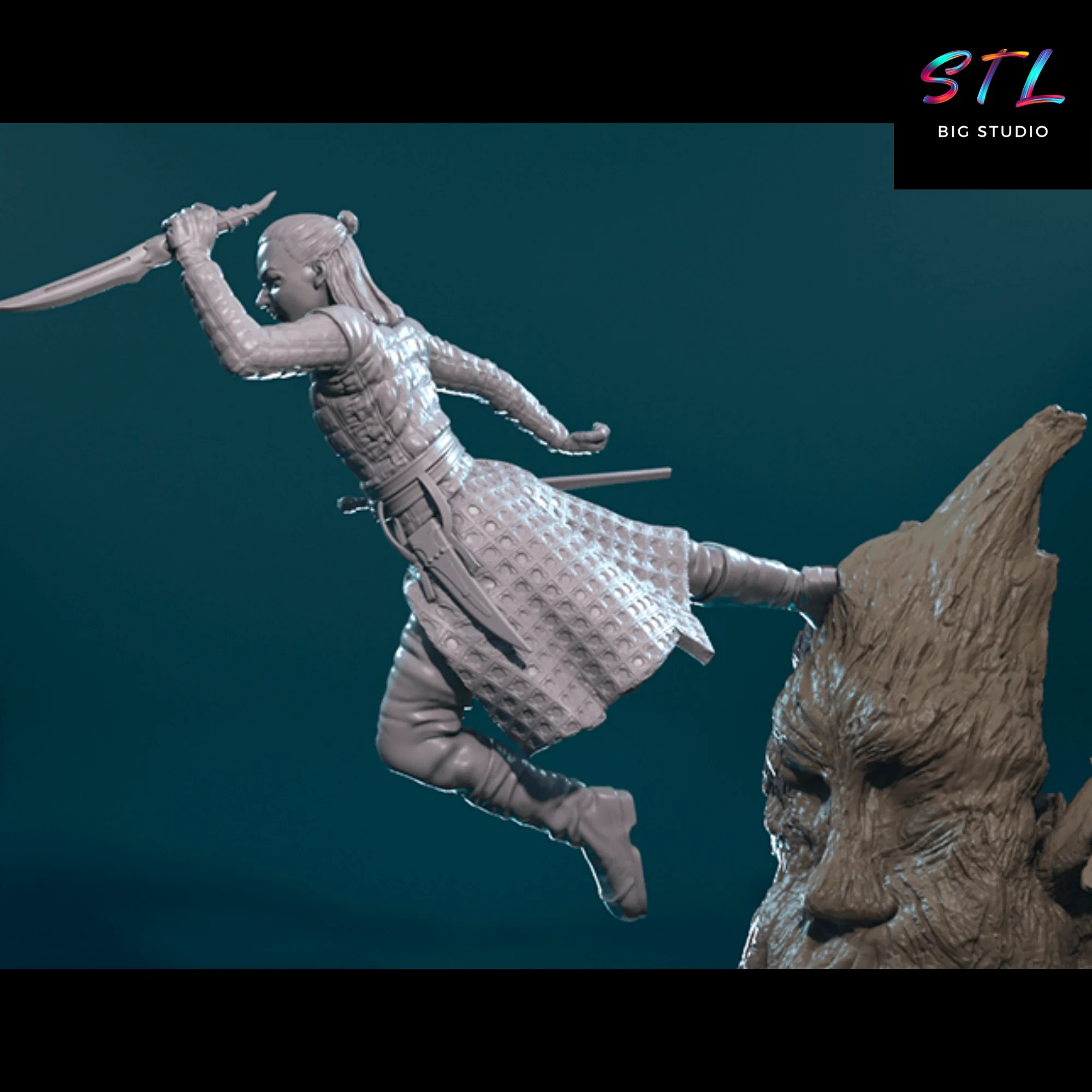 diorama arya stark stl impresion 3d juego de tronos diorama arya stark stl impresion 3d juego de tronos