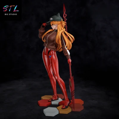 diorama asuka langley stl impresion 3d figura evangelion
