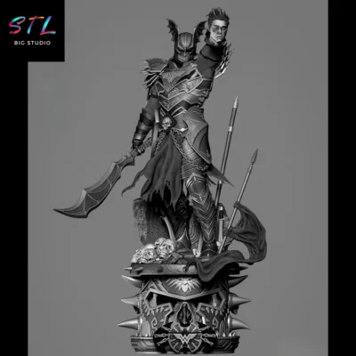 diorama batman stl the merciless dc comics impresion 3d