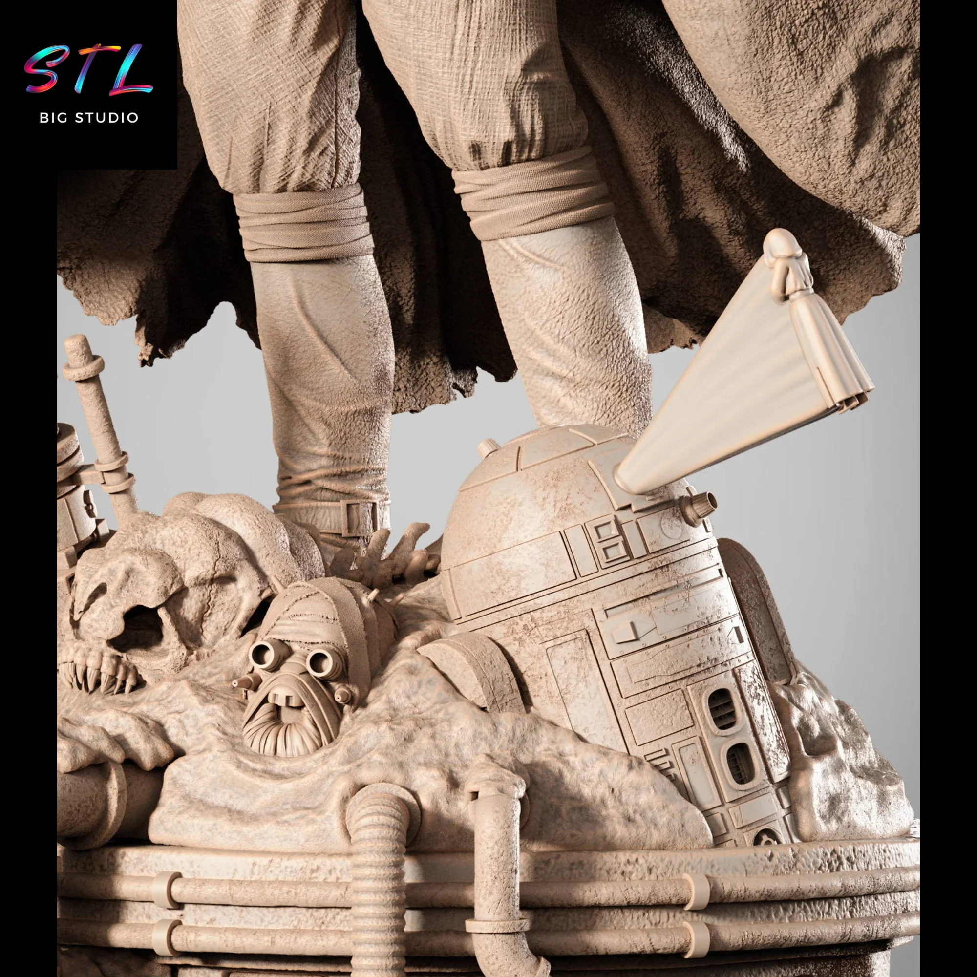 diorama ben kenobi stl impresion 3d star wars diorama ben kenobi stl impresion 3d star wars