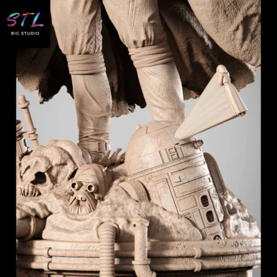 diorama ben kenobi stl impresion 3d star wars