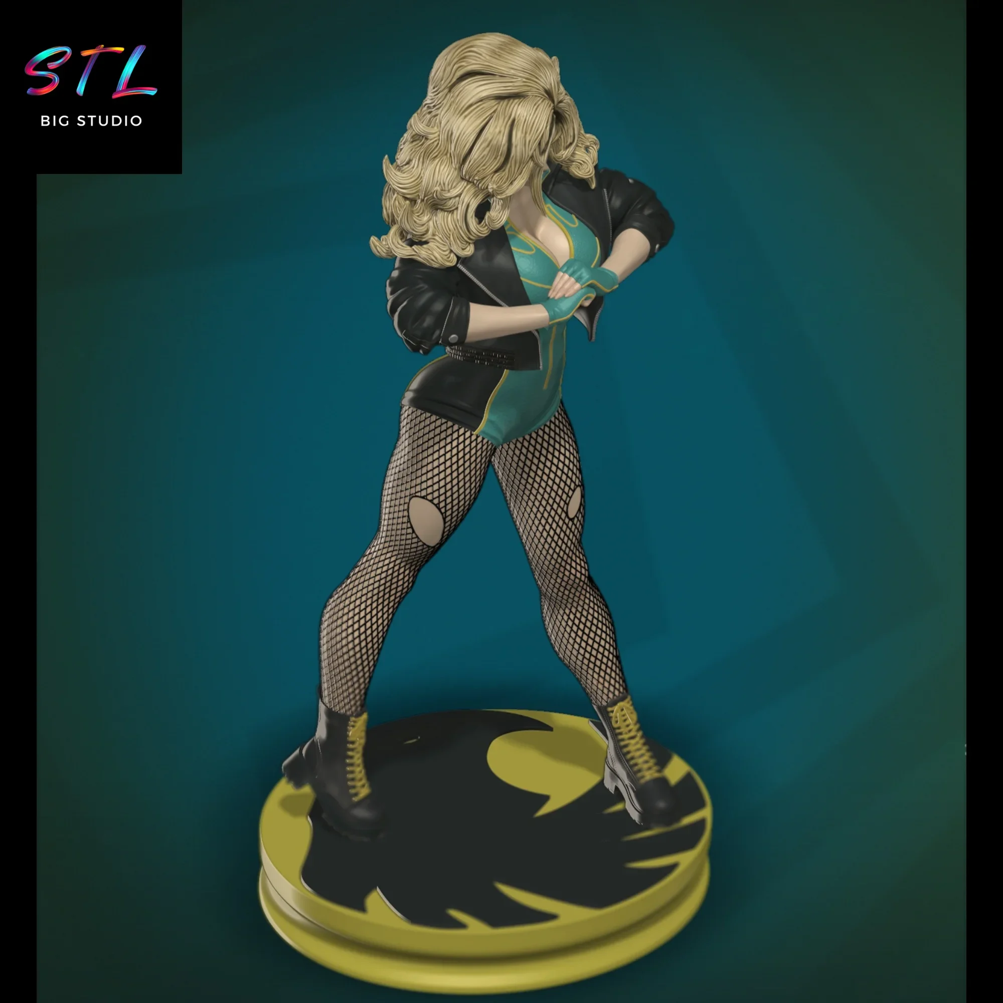 diorama black canary stl dc impresion 3d diorama black canary stl dc impresion 3d