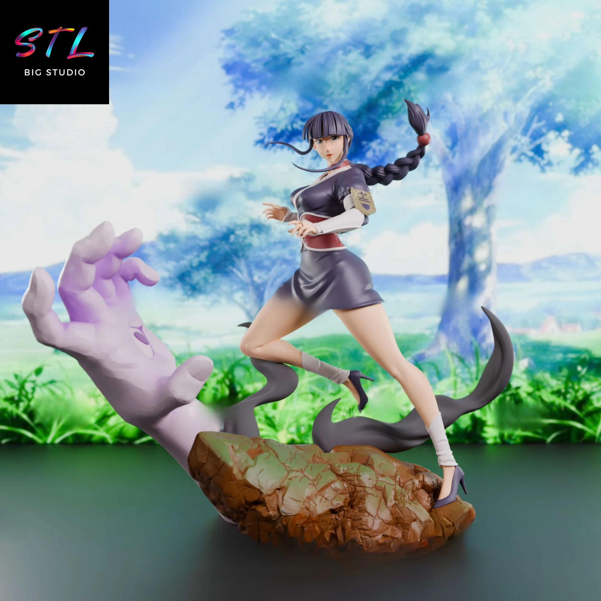 diorama bleach stl nemu kurotsucchi figura para impresion 3d