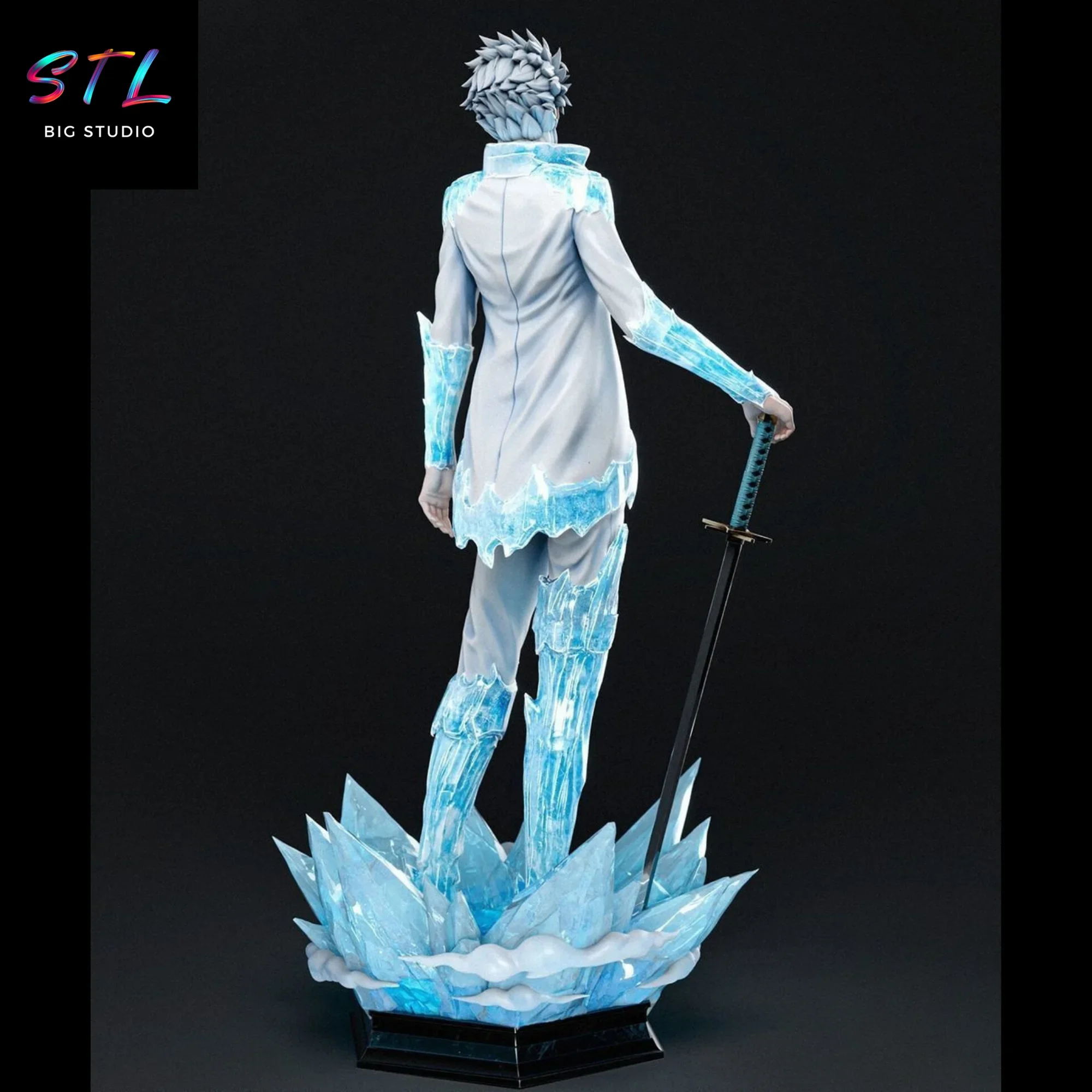 diorama bleach stl toshiro hitsugaya figura para impresion 3d diorama bleach stl toshiro hitsugaya figura para impresion 3d