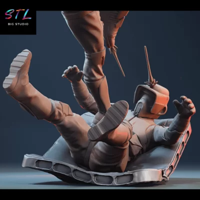 diorama bo-katan stl impresion 3d star wars