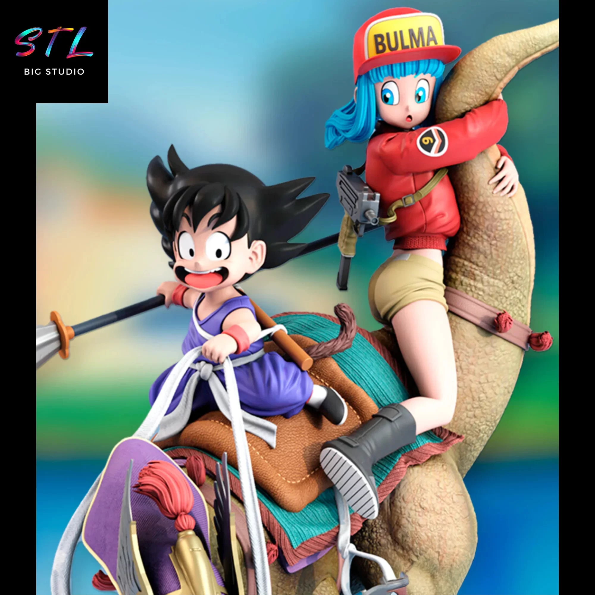 diorama bulma y goku stl impresion 3d dragon ball diorama bulma y goku stl impresion 3d dragon ball