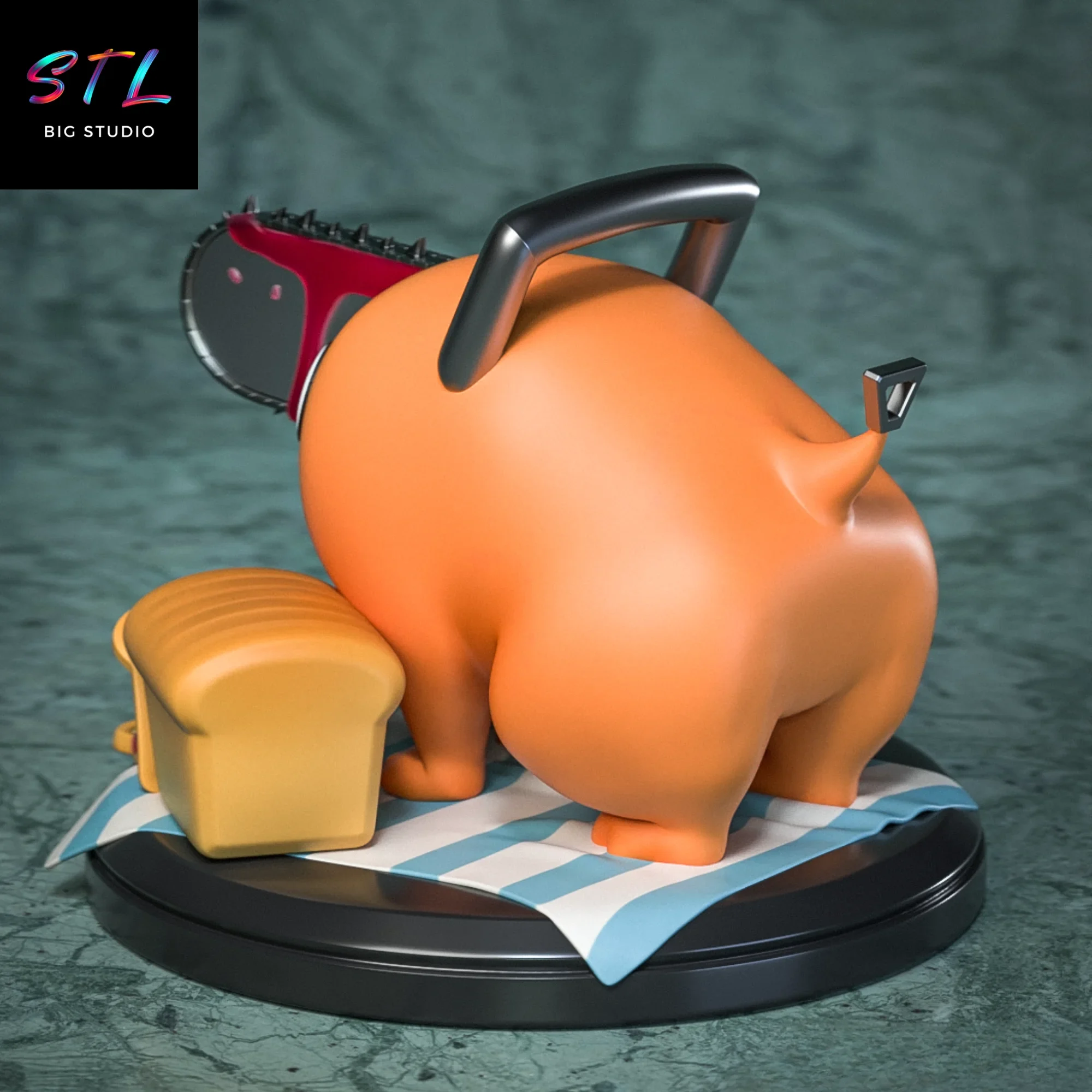diorama chainsaw man stl pochita figura impresion 3d diorama chainsaw man stl pochita figura impresion 3d
