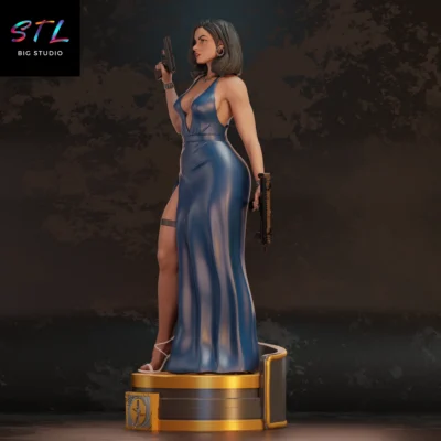 diorama chica bond stl ana de armas figura paloma para impresion 3d