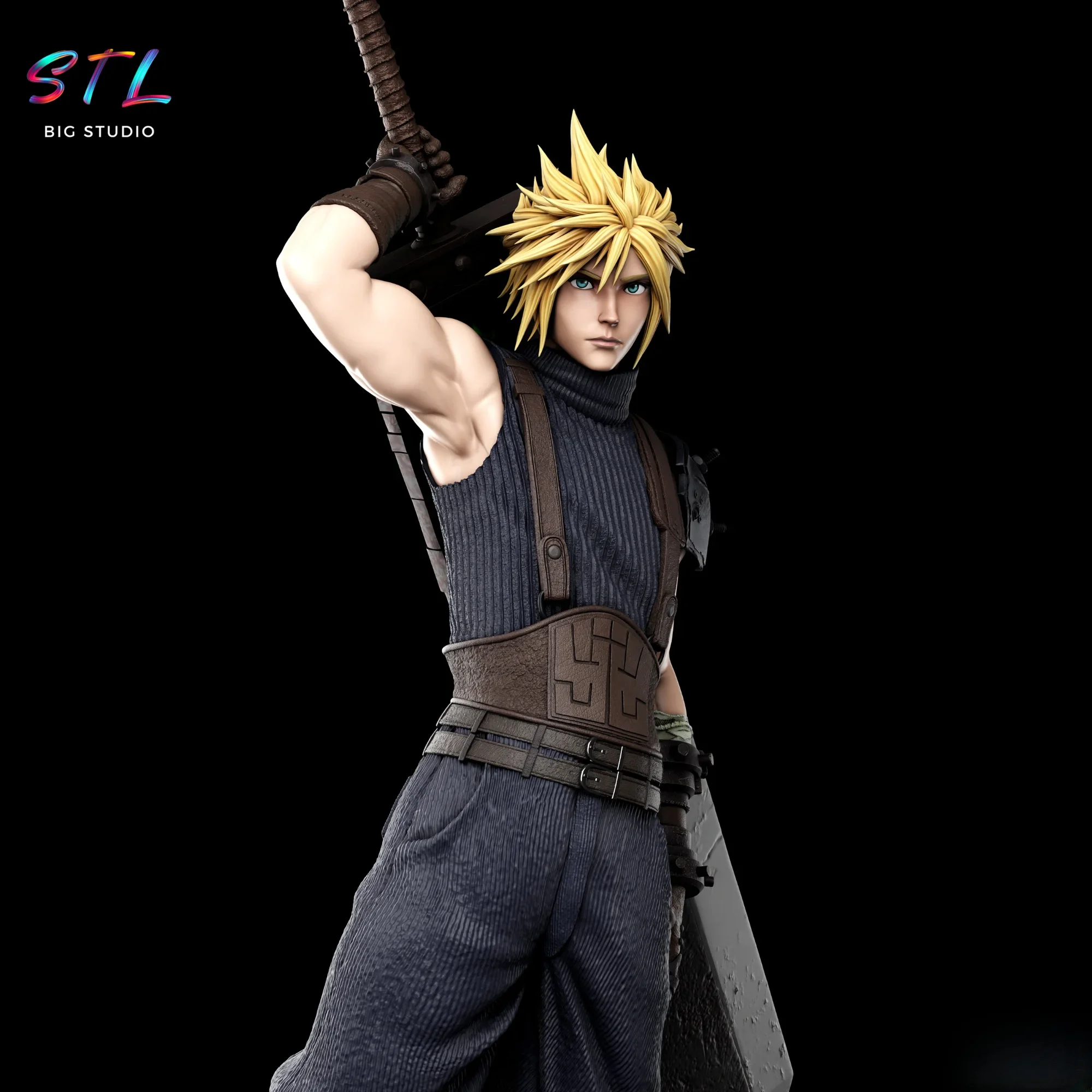 diorama cloud strife stl impresion 3d figura final fantasy diorama cloud strife stl impresion 3d figura final fantasy