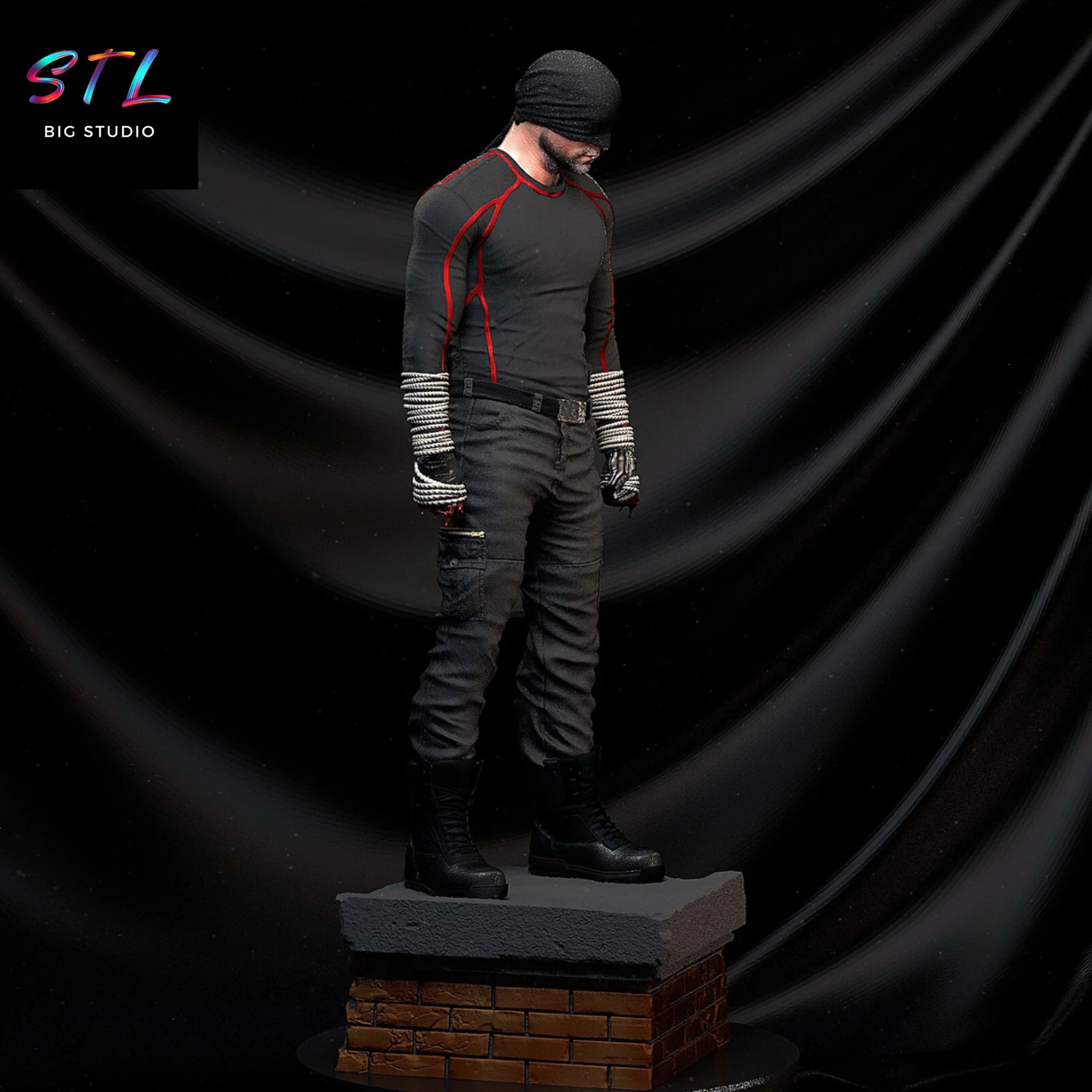 diorama daredevil stl impresion 3d figura charlie cox diorama daredevil stl impresion 3d figura charlie cox