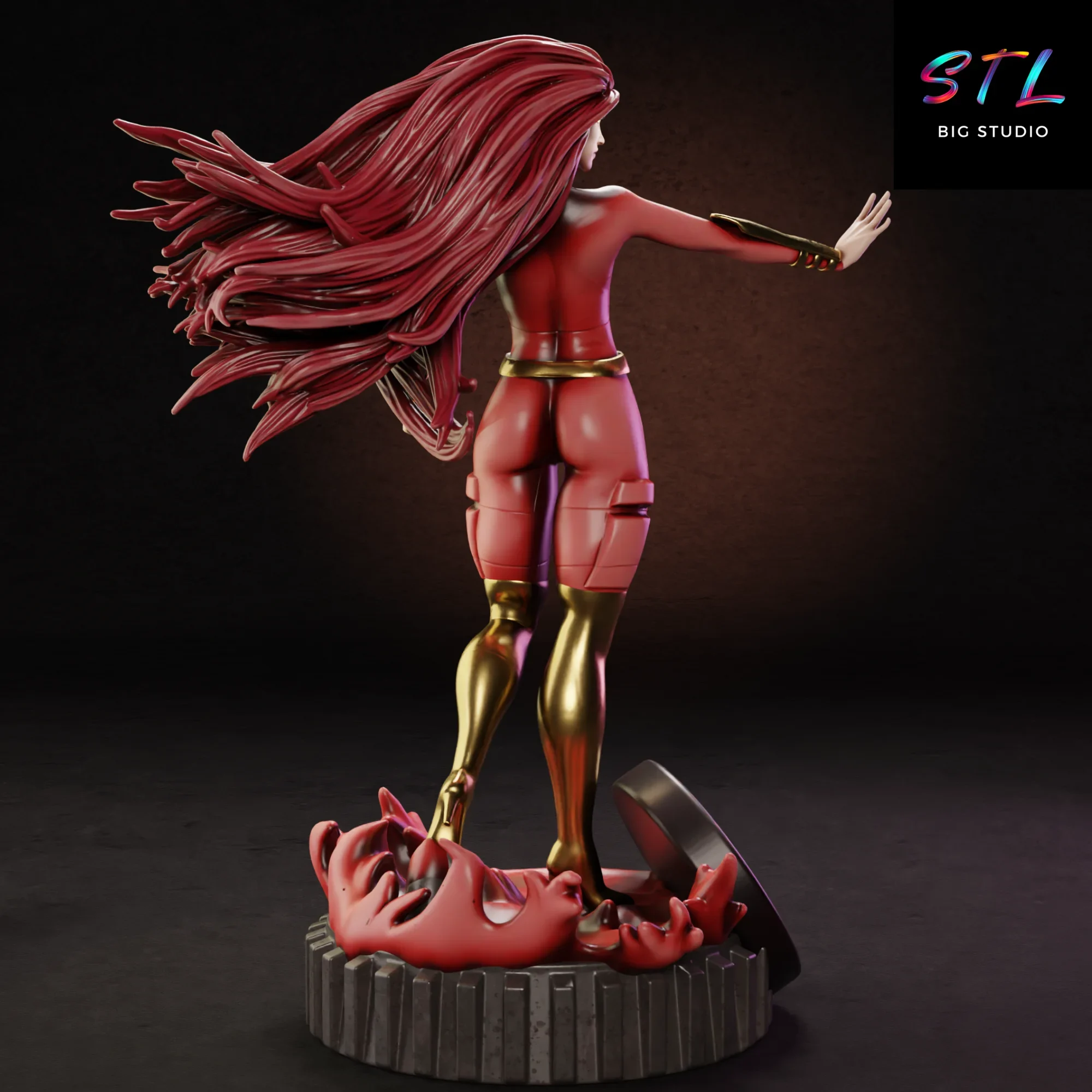 diorama dark phoenix xmen stl impresion 3d marvel figura diorama dark phoenix xmen stl impresion 3d marvel figura