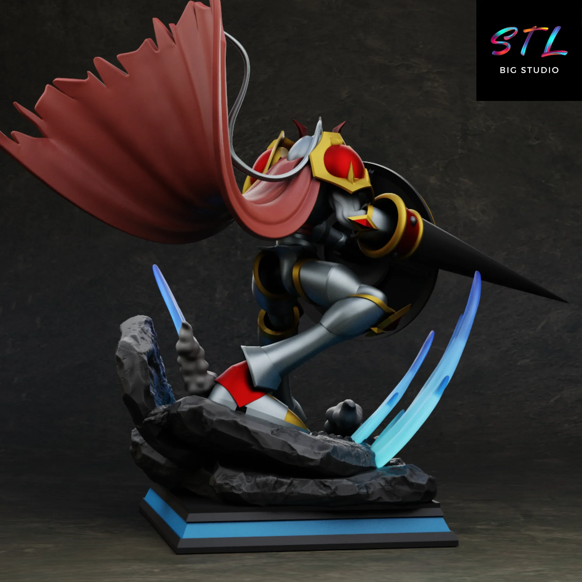 diorama digimon stl gallantmon para impresion 3d diorama digimon stl gallantmon para impresion 3d