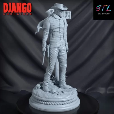 diorama django stl imprimir 3d peliculas