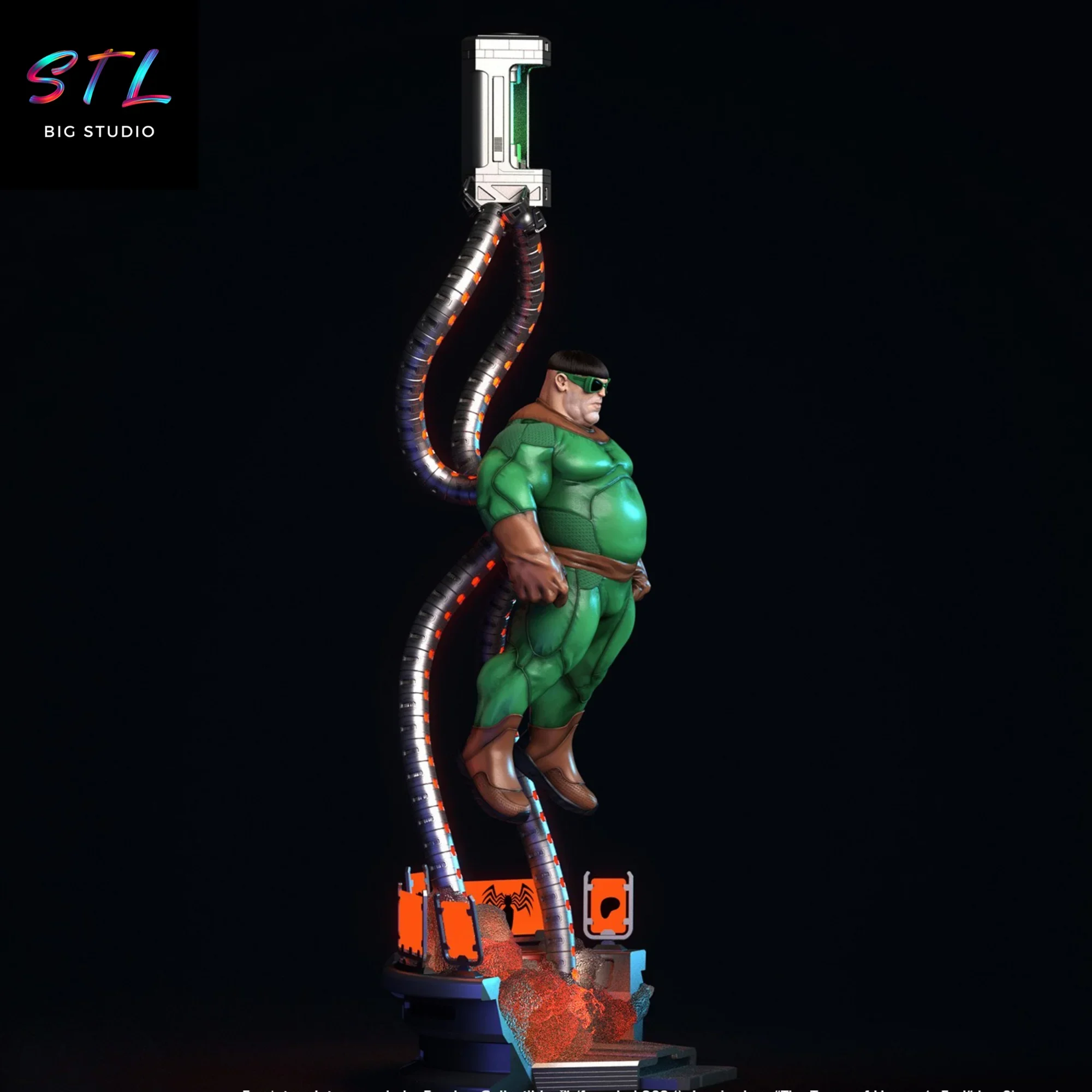 diorama doctor octopus stl impresion 3d figura marvel diorama doctor octopus stl impresion 3d figura marvel