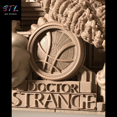 diorama doctor strange stl impresion 3d marvel