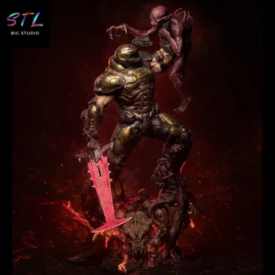 diorama doom slayer stl para impresion 3d