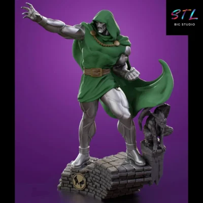 diorama dr doom stl impresion 3d marvel
