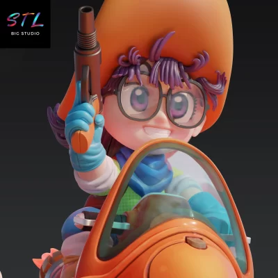 diorama dr slump stl arale imprimir 3d figuras anime