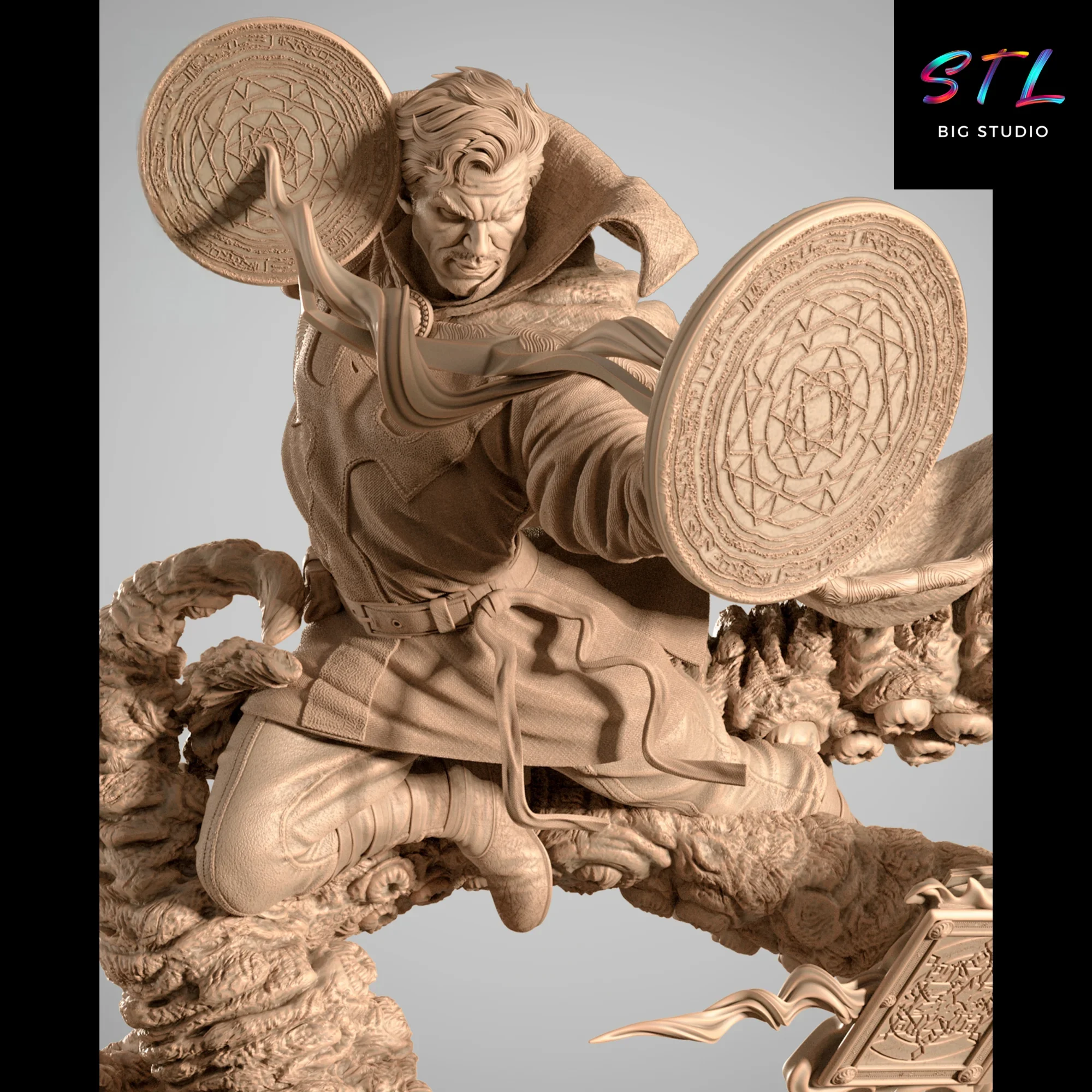 diorama dr strange vs shuma stl impresion 3d figura marvel diorama dr strange vs shuma stl impresion 3d figura marvel