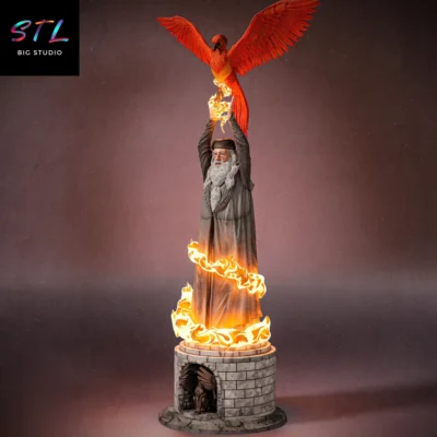 diorama dumbledore stl harry potter para impresion 3d