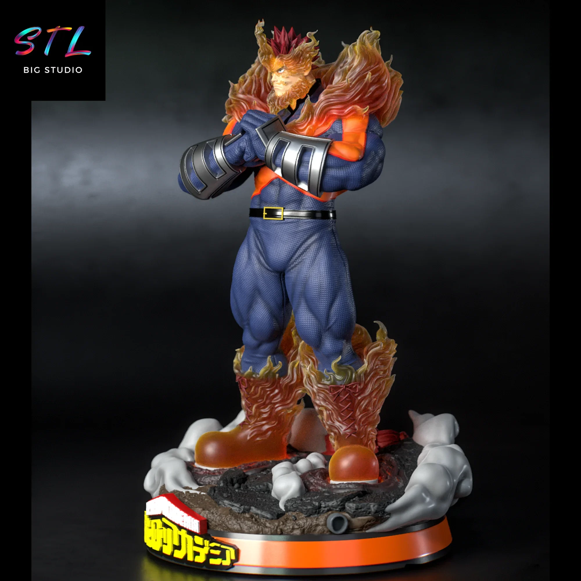 diorama endeavor stl enji todoroki impreison 3d diorama endeavor stl enji todoroki impreison 3d
