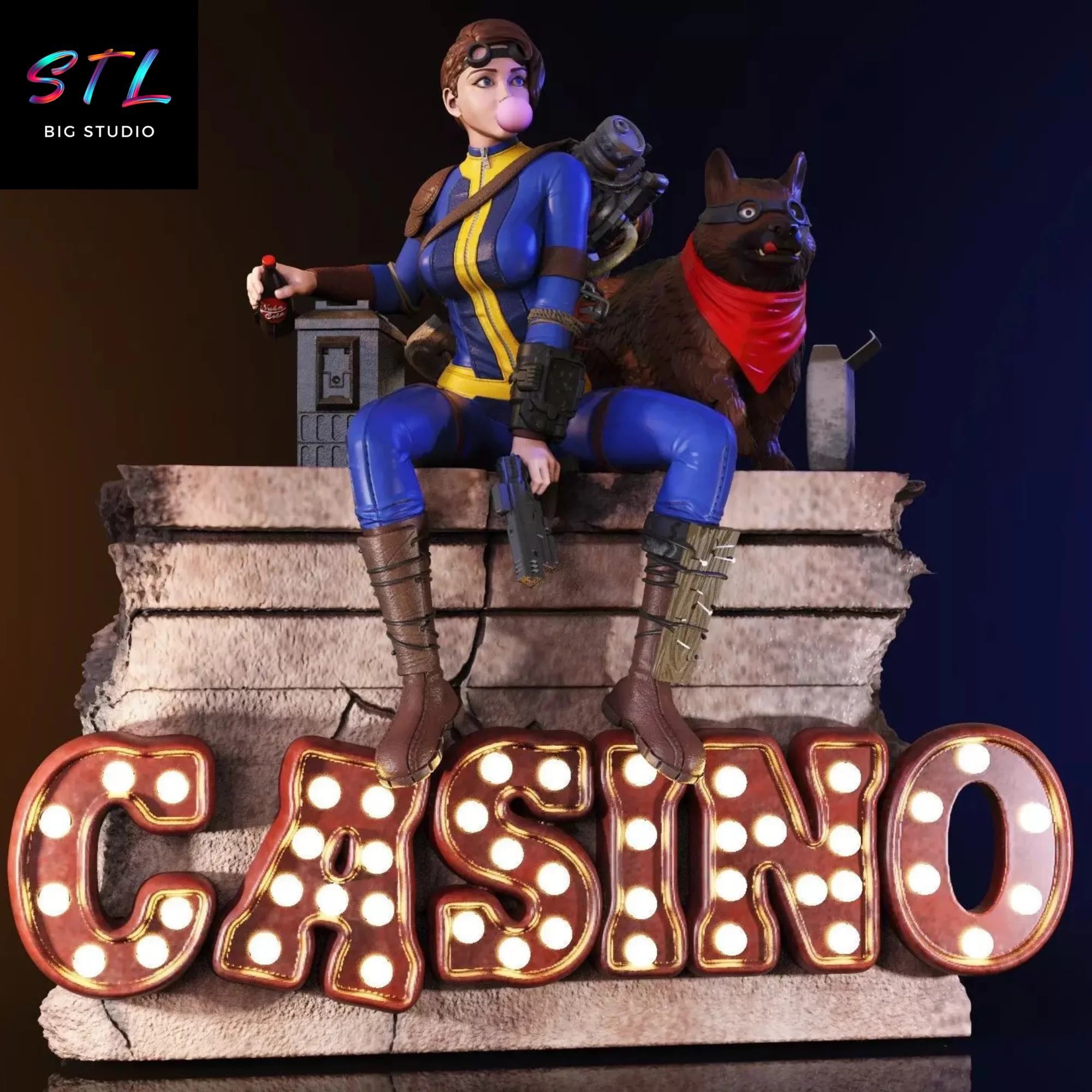 diorama fallout stl para impresion 3d