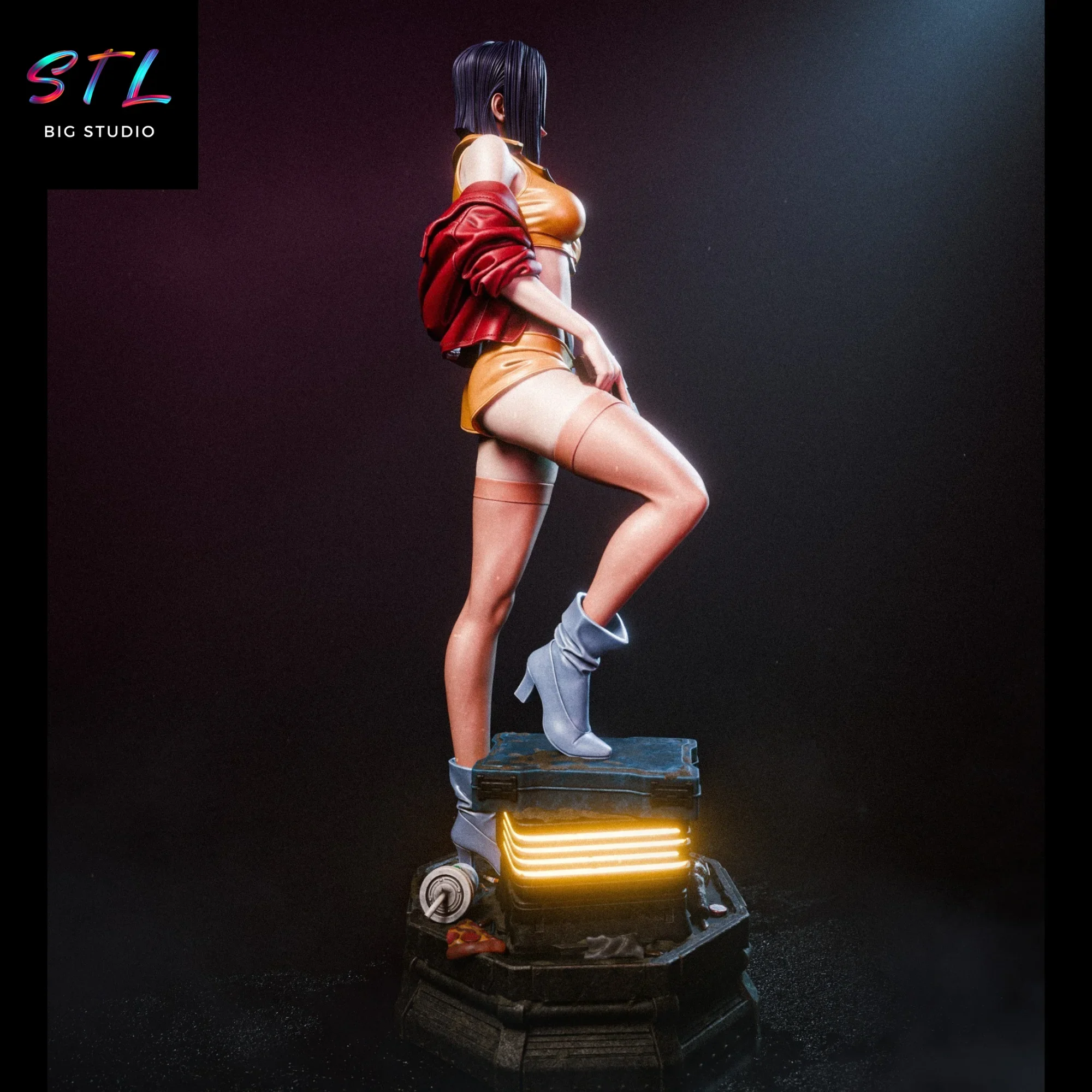 diorama faye valentine stl cowboy bebop para impresion 3d diorama faye valentine stl cowboy bebop para impresion 3d