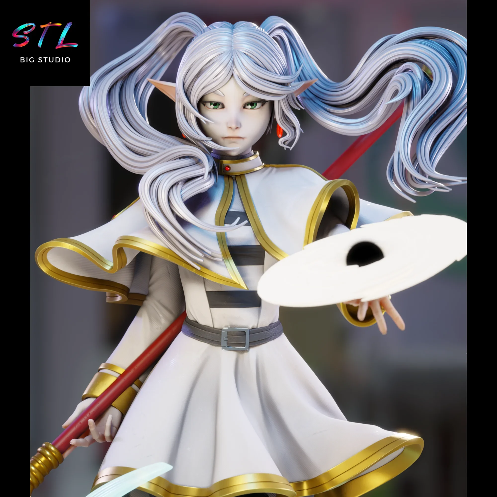 diorama frieren stl impresion 3d figura sousou no frieren diorama frieren stl impresion 3d figura sousou no frieren