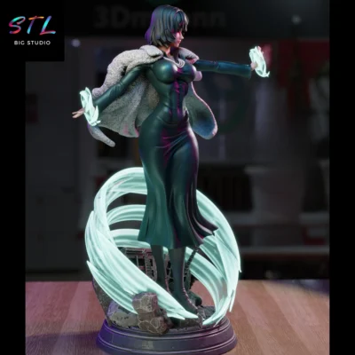 diorama fubuki stl one punch man figura impresion 3d