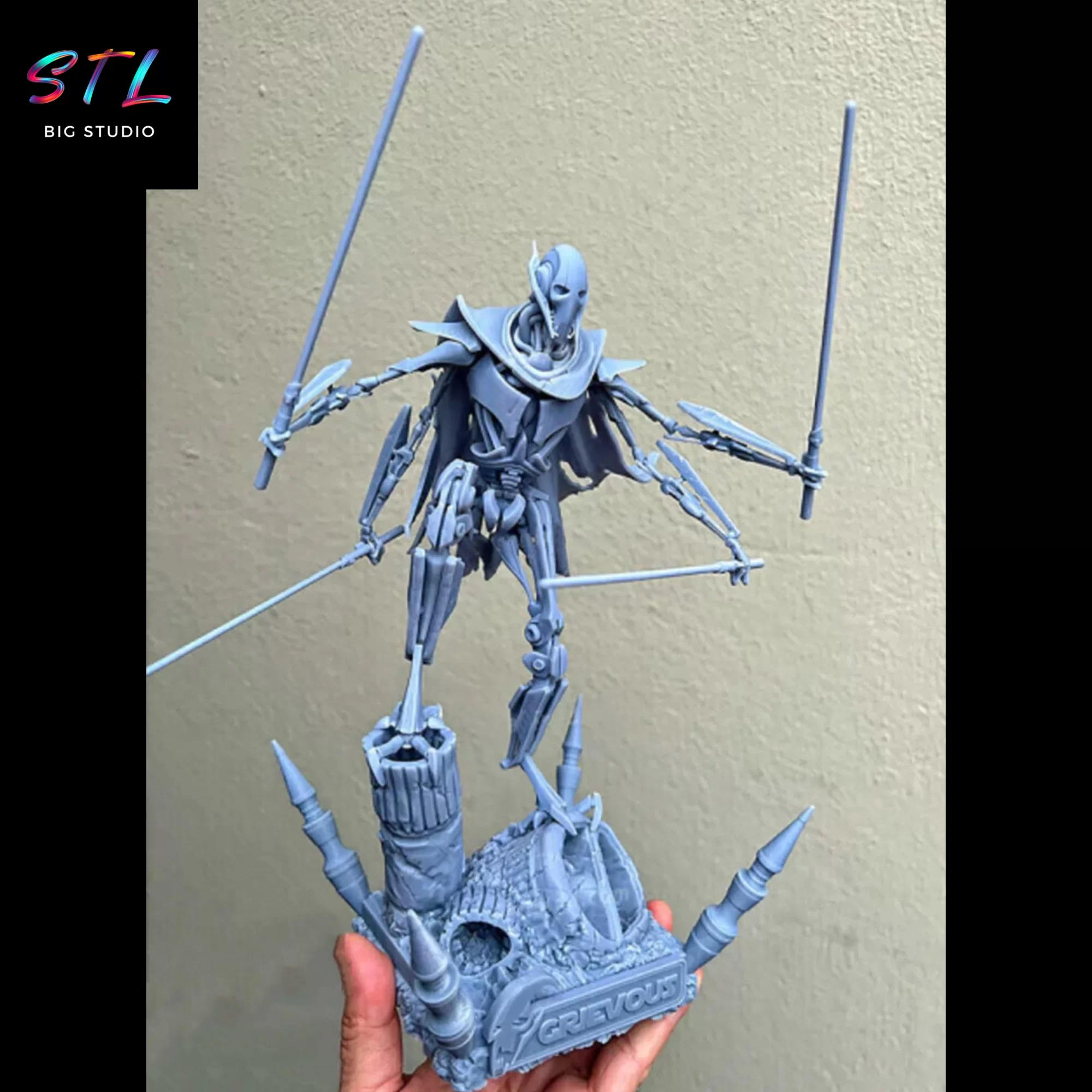 diorama general grievous stl impresion 3d star wars diorama general grievous stl impresion 3d star wars