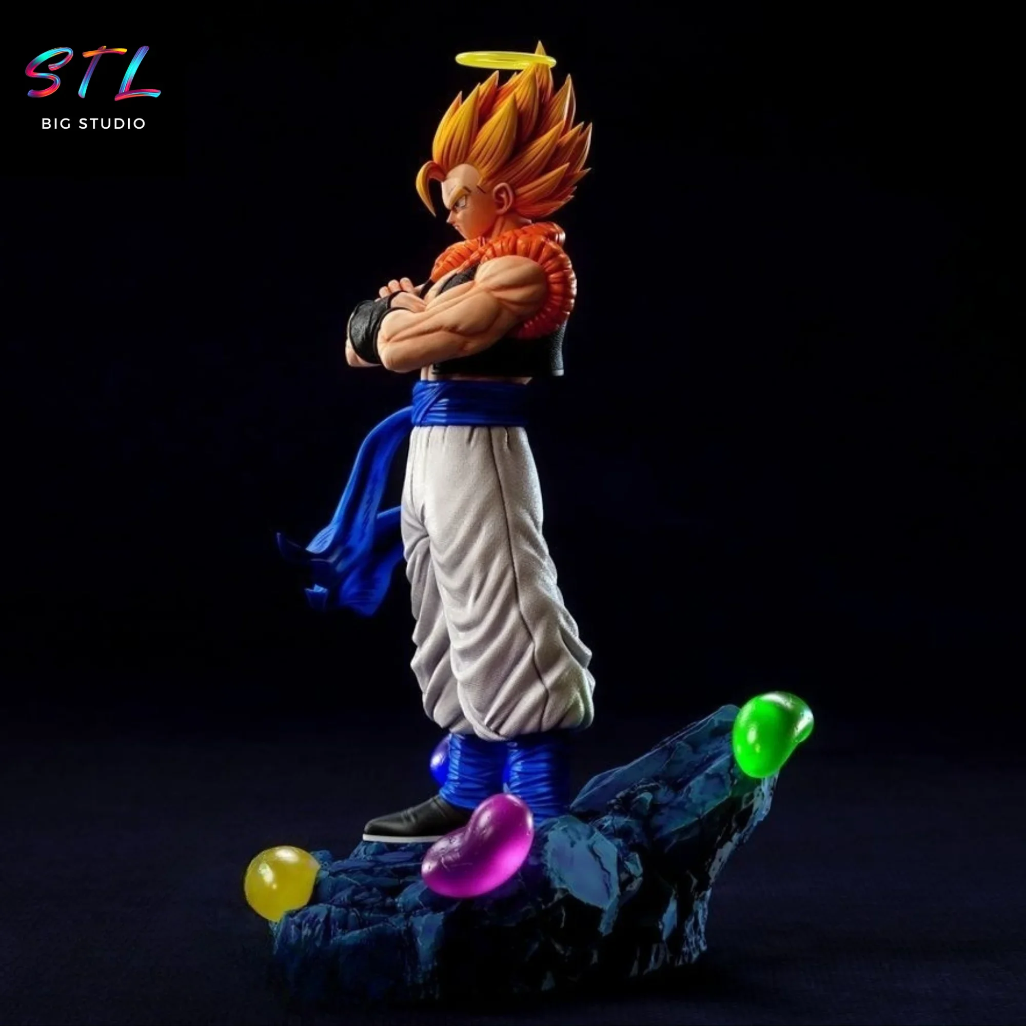 diorama gogeta super saiyan stl impresion 3d dragon ball diorama gogeta super saiyan stl impresion 3d dragon ball