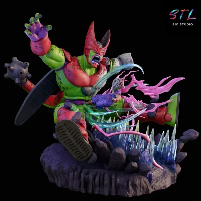 diorama gohan beast vs cell max stl impresion 3d